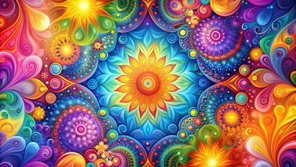 Colorful abstract background with vibrant shades and patterns, abstract, colorful, background, vibrant, shades, patterns, art