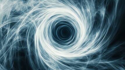 Naklejka premium A swirling blue vortex with a white center
