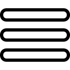 Simple vector icon menu deployment button