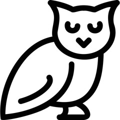Simple vector icon owl