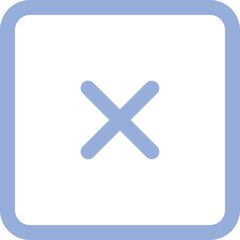 Obraz premium Cross denial icon logo design