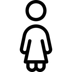 Obraz premium Simple vector icon female gender