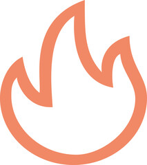 Fire icon logo design vector