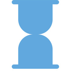 Timer hourglass icon vector