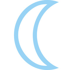 Moon icon logo design vector