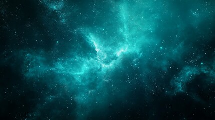 Fototapeta premium Teal gradient background with light particle. 4K resolution graphic.