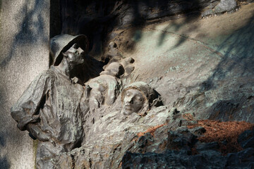 Cimitero Monumentale, Milan, Italy. A tomb