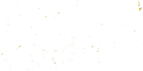 Doted and confetti golden glitter on transparent background. Shiny glittering dust. Gold glitter sparkle confetti that floats down falling. Vector illustration.