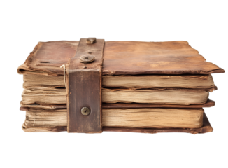 a stack of old books

