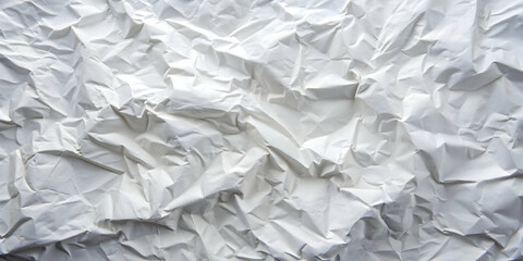 Obraz premium Crumpled white paper with soft, textured surface , texture, backdrop, blank, rumpled, wrinkled, blank, abstract, close up