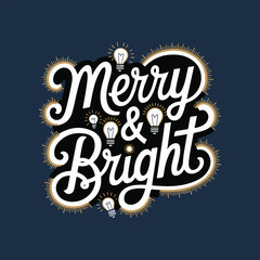Christmas T-shirt Typography Vector Illustration Art Design