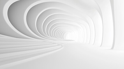 Naklejka premium A white room with a spiral design