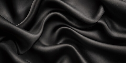 Obraz premium Black fabric texture