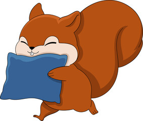 cute squirrel is walking happily towards the bedroom [Converted]