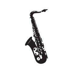 Minimalistic Saxophone silhouette