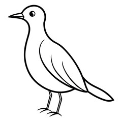    A cute bird vector art illustration.
