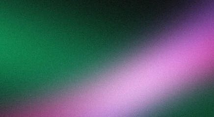 Abstract gradient background with a grainy texture, showcasing various hues of purple and green