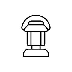 Lantern outline icons, minimalist vector illustration ,simple transparent graphic element .Isolated on white background