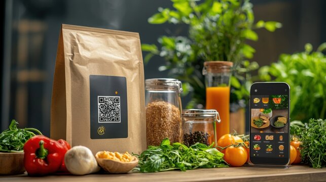 Smart Food Packaging with QR Code for Nutritional Data and Ingredients Access | Innovative Technology in Food Industry