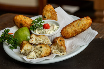 Delicious dish of food served in a restaurant.