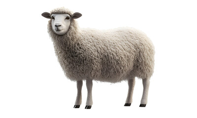 Fototapeta premium Sheep animal wildlife zoo safari Africa, Transparent background
