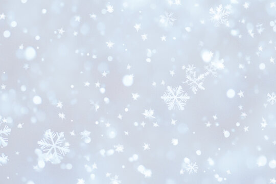 PNG Tiny White snowflakes pattern background bokeh wonderland.