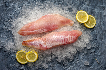 fresh fish with lemon