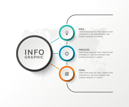 Modern infographics business template design