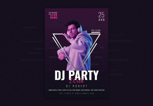 DJ Party Flyer Template