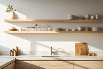 modern kitchen interior with kitchen