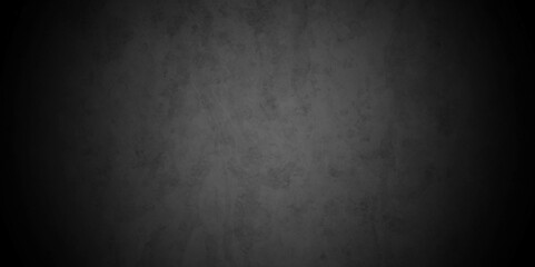 Empty dark black old wall floor background with black blackboard and chalkboard texture. Dark black concrete wall texture element vintage grunge charcoal paint rough, distress backdrop background.