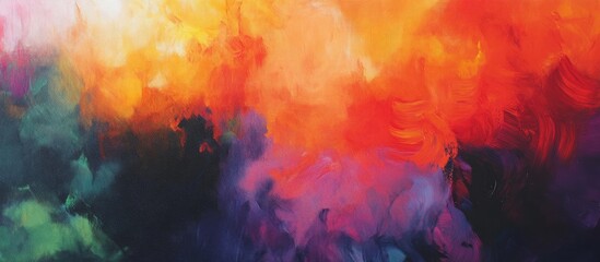 Abstract oil painting with vibrant colors showcasing impressionist style A modern surreal artwork ideal for wall decor Features a unique hand drawn texture