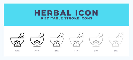 Herbal stroke icon for web. Mobile apps and ui.