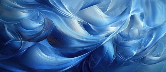 Obraz premium Abstract blue background featuring striking light and dark accents Surreal Art Nouveau canvas suitable for wallpapers projects and creative works