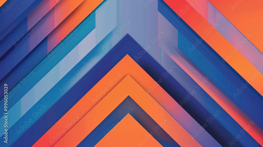 Poster Abstract Geometric Background with Colorful Shapes and Lines