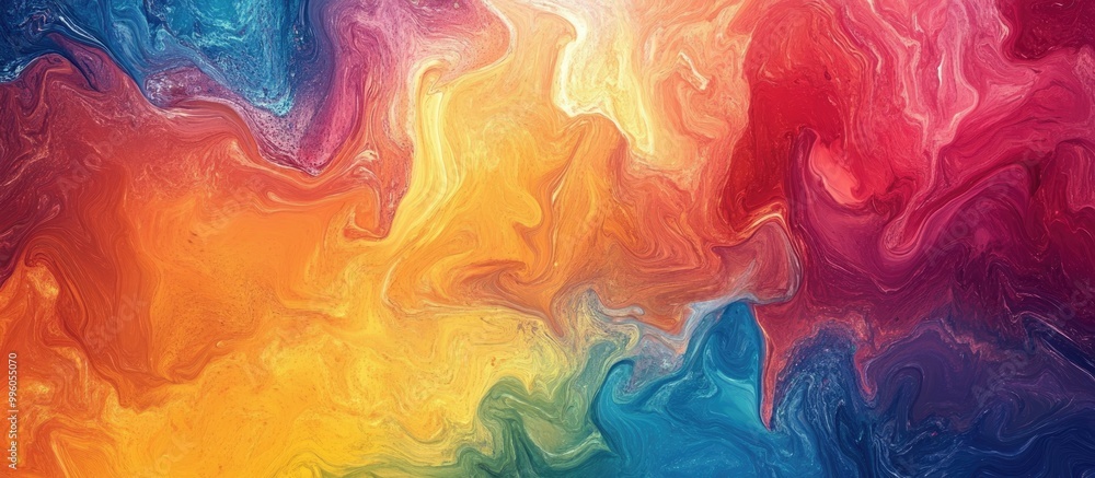 Aufkleber abstract artistic background with vibrant colors and dynamic textures suitable for creative projects