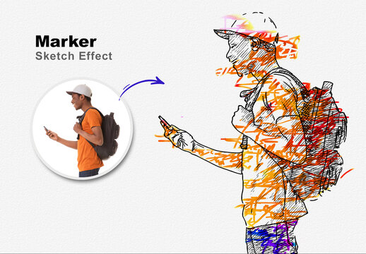 Marker Sketch Effect