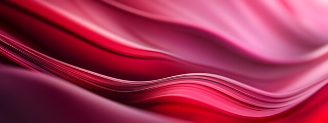 Obraz premium A beautiful abstract background of smooth lines in shades of red and pink, creating an elegant and stylish wallpaper for your design projects