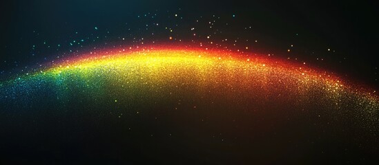 Obraz premium Photography of a rainbow against a black backdrop Abstract background for web designs banners and panels Unique surrealistic light dispersion