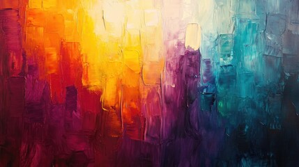 Abstract oil painting with vibrant colors showcasing impressionist style A modern surreal artwork ideal for wall decor featuring a hand drawn textured design