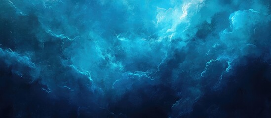 Fototapeta premium Deep blue mystical backdrop