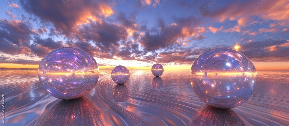 Aufkleber hdri environment map featuring a spherical panorama background with abstract elements and illuminate