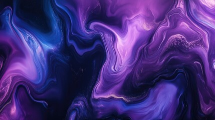 Obraz premium Vibrant violet and blue abstract backdrop featuring striking contrasts of dark and light tones A surrealistic canvas reflecting contemporary art aesthetics for various creative projects