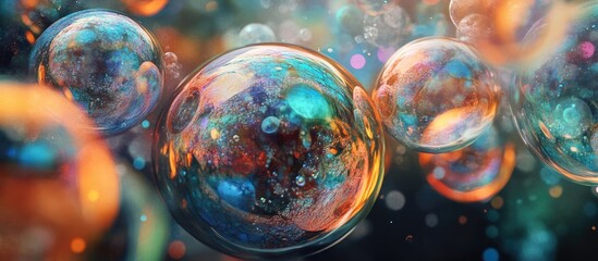 Bubbles captivate artists offering diverse interpretations and applications across different artistic mediums