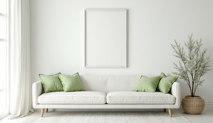 Mockup poster frame 
3d render