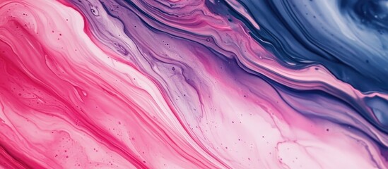 Abstract acrylic background featuring marble style paint strokes on paper Textured wallpaper ideal for web and game design Macro view of hand painted artwork showcasing surrealistic effects
