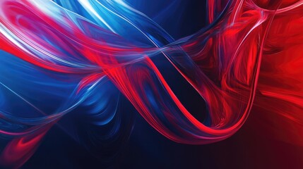 Abstract red and blue background featuring a dynamic rhythm and intriguing elements Surreal modern style image suitable for artistic projects and creative works