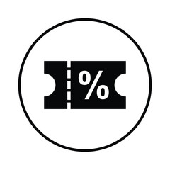 voucher discount promo icon vector