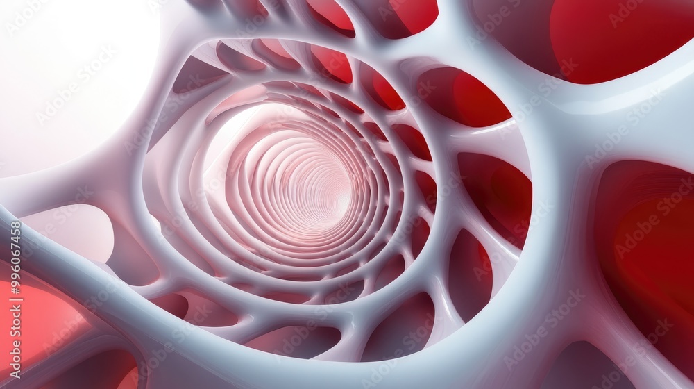 Aufkleber improbable shape 3d abstract visual illusion 2d graphic