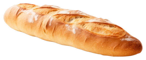 PNG A french bread baguette food white background.